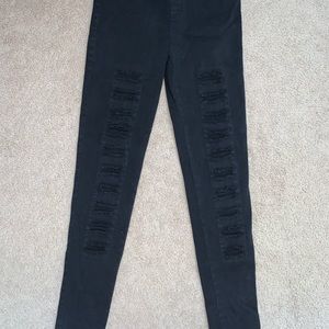 Black jeggings